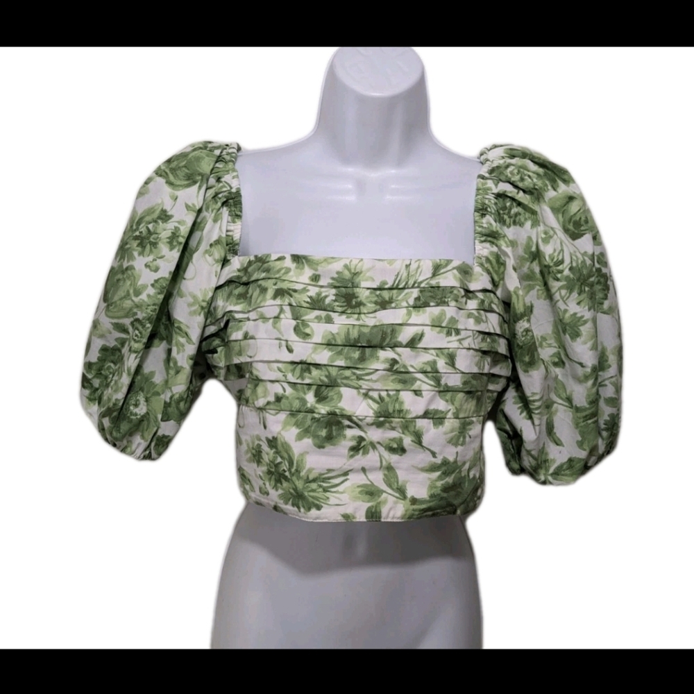 Abercrombie & Fitch Cropped Top M Whimsical Maiden #7800